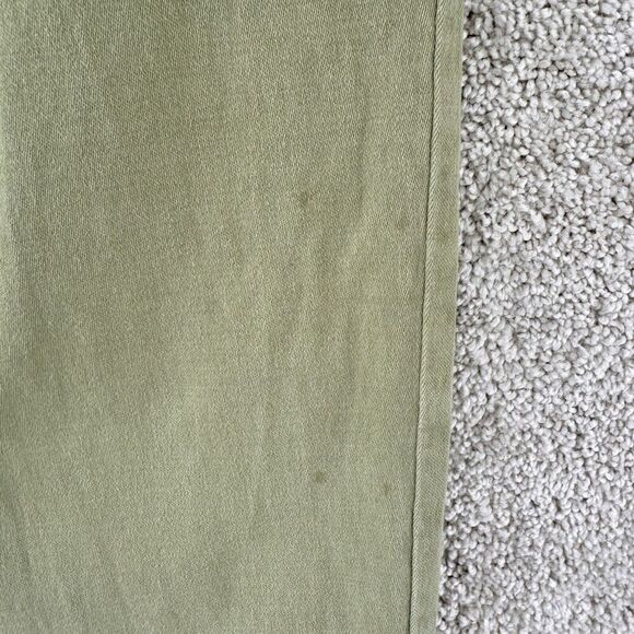 Blank NYC Paper Bag High Waisted Cinch Pants Size Large Wide Leg Olive Green - Picture 3 of 14